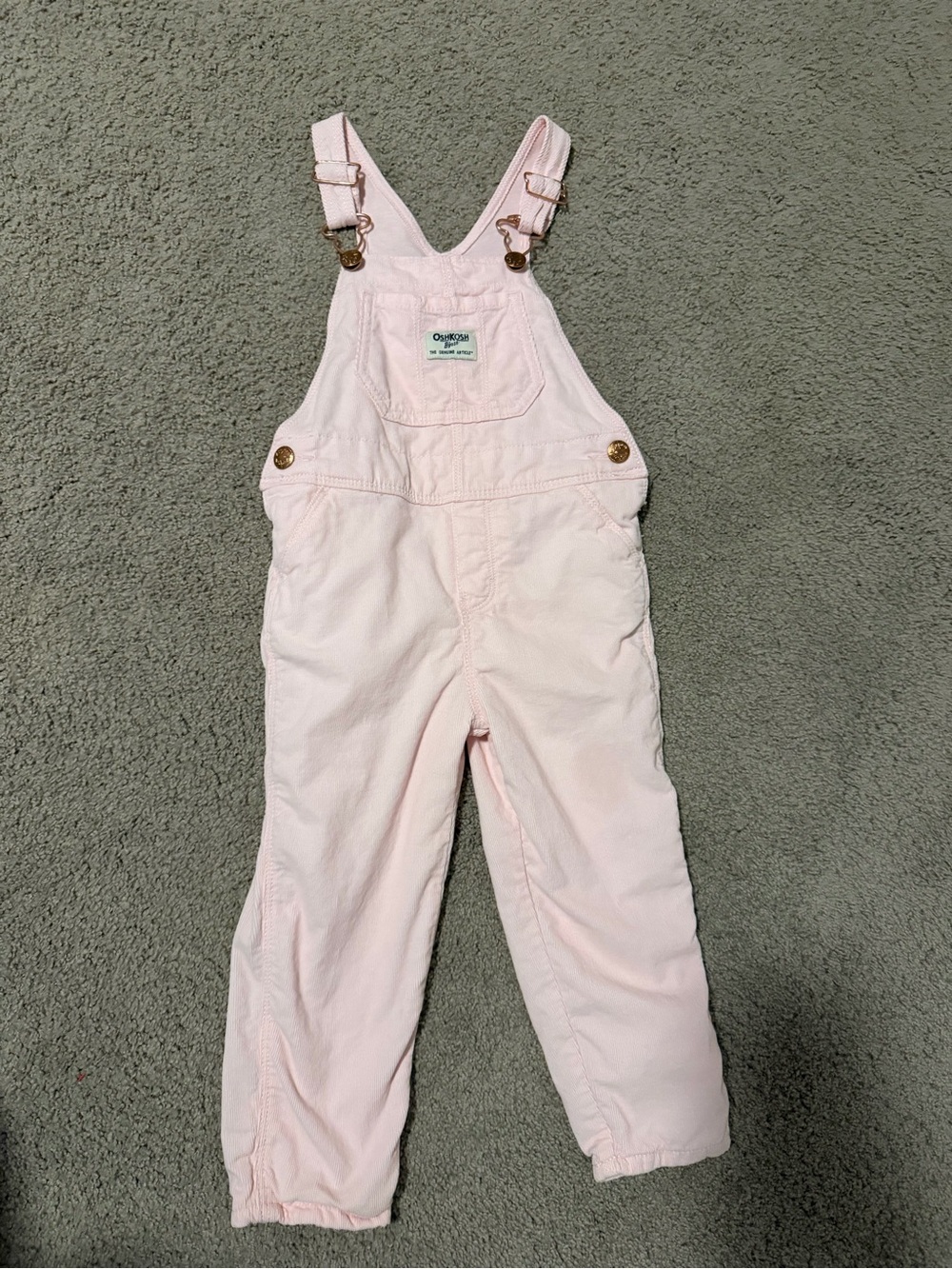 OshKosh B'gosh Pale Pink corduroy Children's Overalls